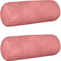 vidaXL Kussen met kussen HEERLEN 2 st Roze fluweel