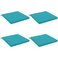 vidaXL Zitkussens SOEST 4 st 100% Polyester Turquoise 80 x 80 x 5 cm