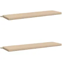 vidaXL Bankkussens SOEST 2 st 100% Polyester Crèmekleurig