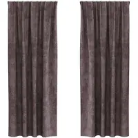 vidaXL Velvet Gordijnen 2 st Bruin 225 x 140 cm Fluweel