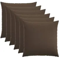 vidaXL Kussensloop 6 st HEERLEN Taupe 70 x 70 cm Stof