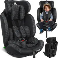 Kidiz kinderautostoeltje | kuip autostoeltje | 9 kg - 36 kg 1-12 jaar | groep 1/2 / 3 | universeel | goedgekeurd volgens ECE R44/04 | 6 verschillende kleuren | - Zwart