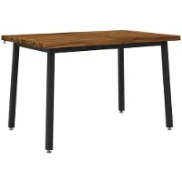 vidaXL 90 x 55 x 75 cm Massief Acacia Hout Naturel en Zwart