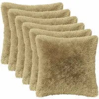 vidaXL Kussen 6 st HEERLEN Lichtgrijs 40 x 40 cm PV Fleece