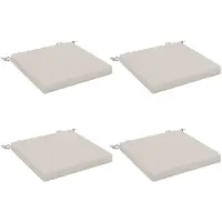 vidaXL Zitkussens SOEST 4 st 100% Polyester Wit 45 x 45 x 5 cm