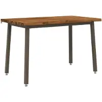 vidaXL Eettafel met levendige rand 120 x 70 x 75 cm