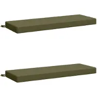 vidaXL Bankkussens SOEST 2 st 100% Polyester Olijfgroen