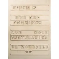 Rayher Hobby Materialen Holz Letterboard, FSC Mix Credit, natur, 1 Set