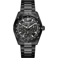 GUESS Analoog horloge ' ROCCO ' grijs / zwart