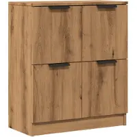 vidaXL Dressoir Artisan-Eikenhout, 60x30x70 cm, houtvezel
