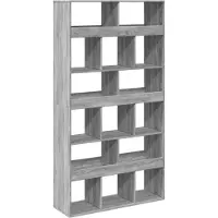 vidaXL Boekenkast 100x33x187,5 cm bewerkt hout grijs sonoma eikenkleur