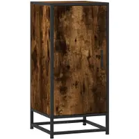 vidaXL Dressoir, gerookt eikenfineer, 35,5 x 35 x 76 cm, houtvezel en metaal