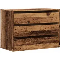 vidaXL Kommode, uitstraling van oud hout, 80x41x58 cm, houtvezel