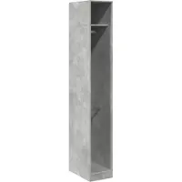 vidaXL Garderobekast, betonkleur, 30x50x200 cm, houtvezelplaat