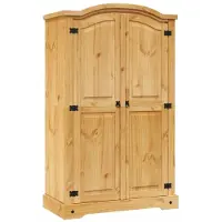 vidaXL Kledingkast Mexicaans grenenhout Corona-stijl 2 deuren