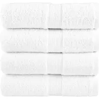 vidaXL Gastendoekjes SOLUND 4 st 600 g/m² 30x50 cm wit