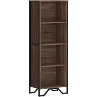 vidaXL Boekenkast 50x31x137,5 cm bewerkt hout bruin eikenkleur
