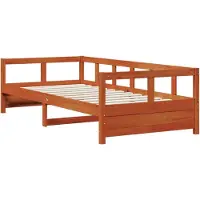 vidaXL Slaapbank zonder matras 80x200 cm massief grenenhout wasbruin