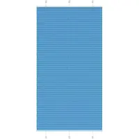 vidaXL Plissé rolgordijn 110x200cm stofbreedte 109,4cm polyester blauw