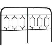 vidaXL Vervangend hoofdbord 150 cm metaal zwart