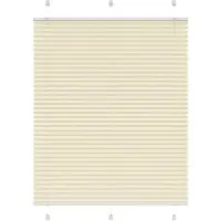 vidaXL Plissé rolgordijn 110x150cm stofbreedte 109,4cm polyester crème