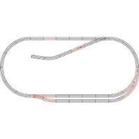 Roco H0 GeoLine (met ballastbed) 61102 Uitbreidingsset 1 set(s)