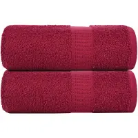 vidaXL Washandjes FROGN 2 st 30x30 cm 360 g/m² bordeaux