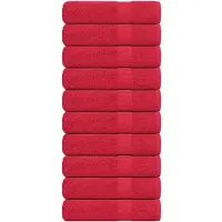vidaXL Badhanddoeken FROGN 10 st 100x150 cm 360 g/m² rood