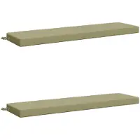 vidaXL Bankkussens SOEST 2 st 100% Polyester Lichtgroen