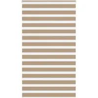 vidaXL Zebra Blind 120x200 cm stofbreedte 115,9 cm polyester zandbruin