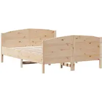 vidaXL Bedframe zonder matras massief grenenhout 140x200 cm