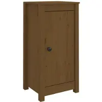 vidaXL Dressoirs, 2 stuks, honingbruin, 39x35x80 cm, massief grenenhout