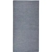 vidaXL Buitenkleed platgeweven 100x200 cm blauw