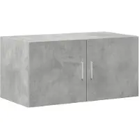 vidaXL Wandkast 80x42,5x40 cm bewerkt hout betongrijs