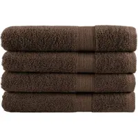 vidaXL Handdoeken SOLUND 4 st 600 g/m² 100x200 cm bruin