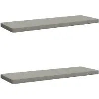 vidaXL 2-delige Bankkussens VUGHT 2 st 100% Polyester Grijs