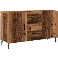 vidaXL Dressoir 100x36x60 cm bewerkt hout oud houtkleurig