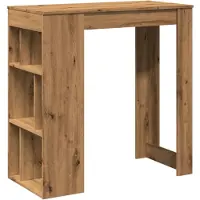 vidaXL Bartafel met rekken 102x50x103,5 cm hout artisanaal eikenkleur
