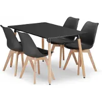 Hm Set Repas - Leobert - Adria/Mark - Zwart - 120 x 80 cm - 5-delig