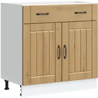 vidaXL Keukenonderkast Lucca, artisan eikenhoutfineer