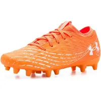 Under Armour Magnetico Select 5 Gras Voetbalschoenen (FG) Kids Oranje Wit