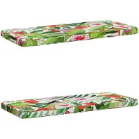 vidaXL 2-delige Bankkussens VUGHT 2 st 100% Polyester Meerkleurig