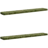 vidaXL 2-delige Bankkussens VUGHT 2 st 100% Polyester Blad Design