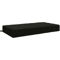 vidaXL Zitkussen SOEST 100% Polyester Zwart 120 x 60 x 15 cm