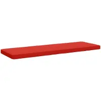 vidaXL 1-delig Bankkussen VUGHT 100% Polyester Rood 150 x 50 x 5 cm