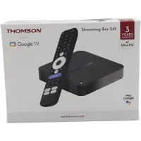 Thomson Passerelle multimédia Streaming Box 245 4K Noir avec Google TV