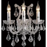Clayre & Eef Wandlamp, 35x21x40 cm, goudkleurig, ijzer