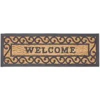Homescapes Deurmat - Welcome - Zwart/Bruin