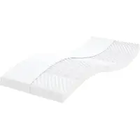 vidaXL Schuimmatras, wit, 100x210 cm, 7 zones, hardheid 20 ILD