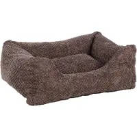 Flamingo kattenbed, rechthoekig, taupe kleur, afmetingen: 65 x 50 x 20 cm